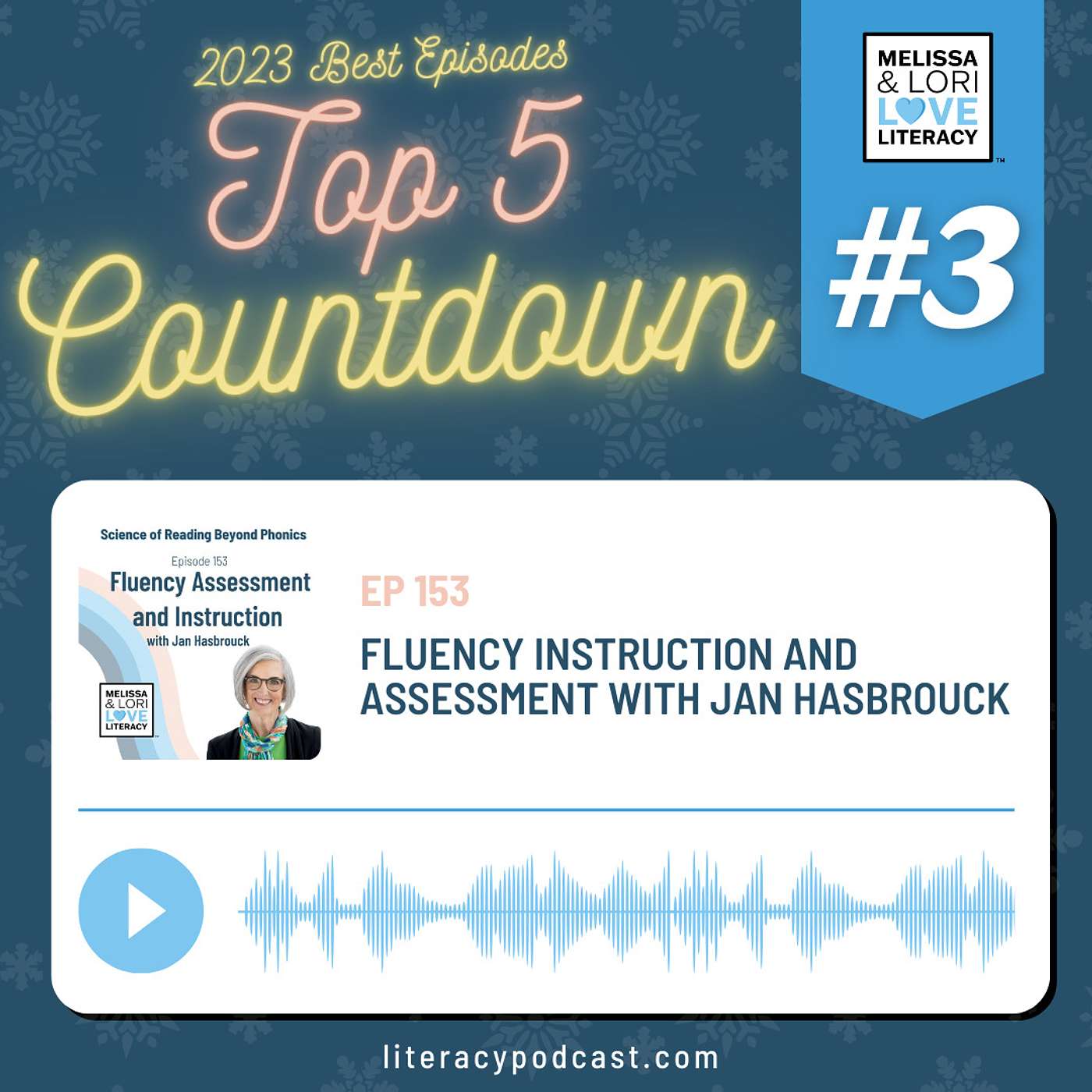 #3 2023 Countdown: Ep. 153: Fluency Instruction and Assessment with Jan Hasbrouck - podcast episode cover