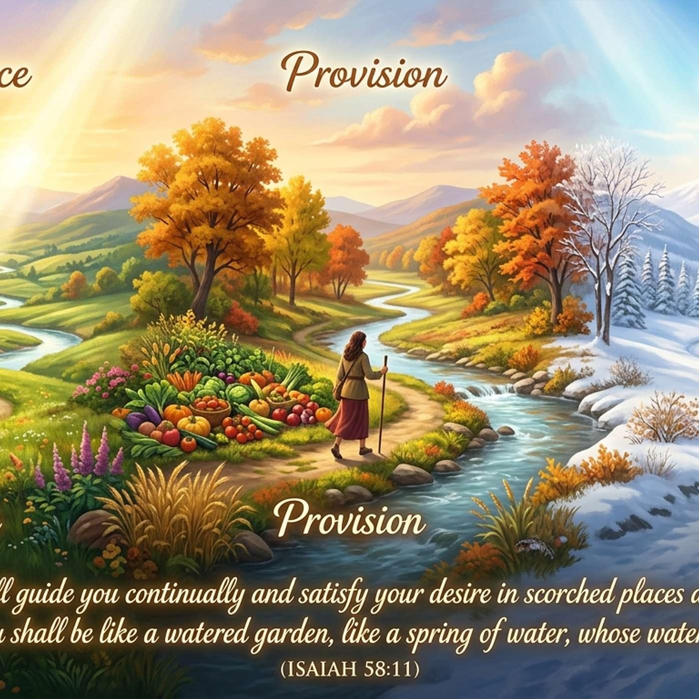 Isaiah 58:11 God promises continuous guidance, provision, and strength in every season episode artwork