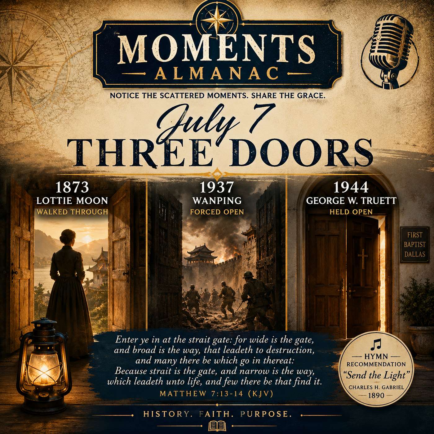 July 7, 2026 | Moments Almanac | Doors