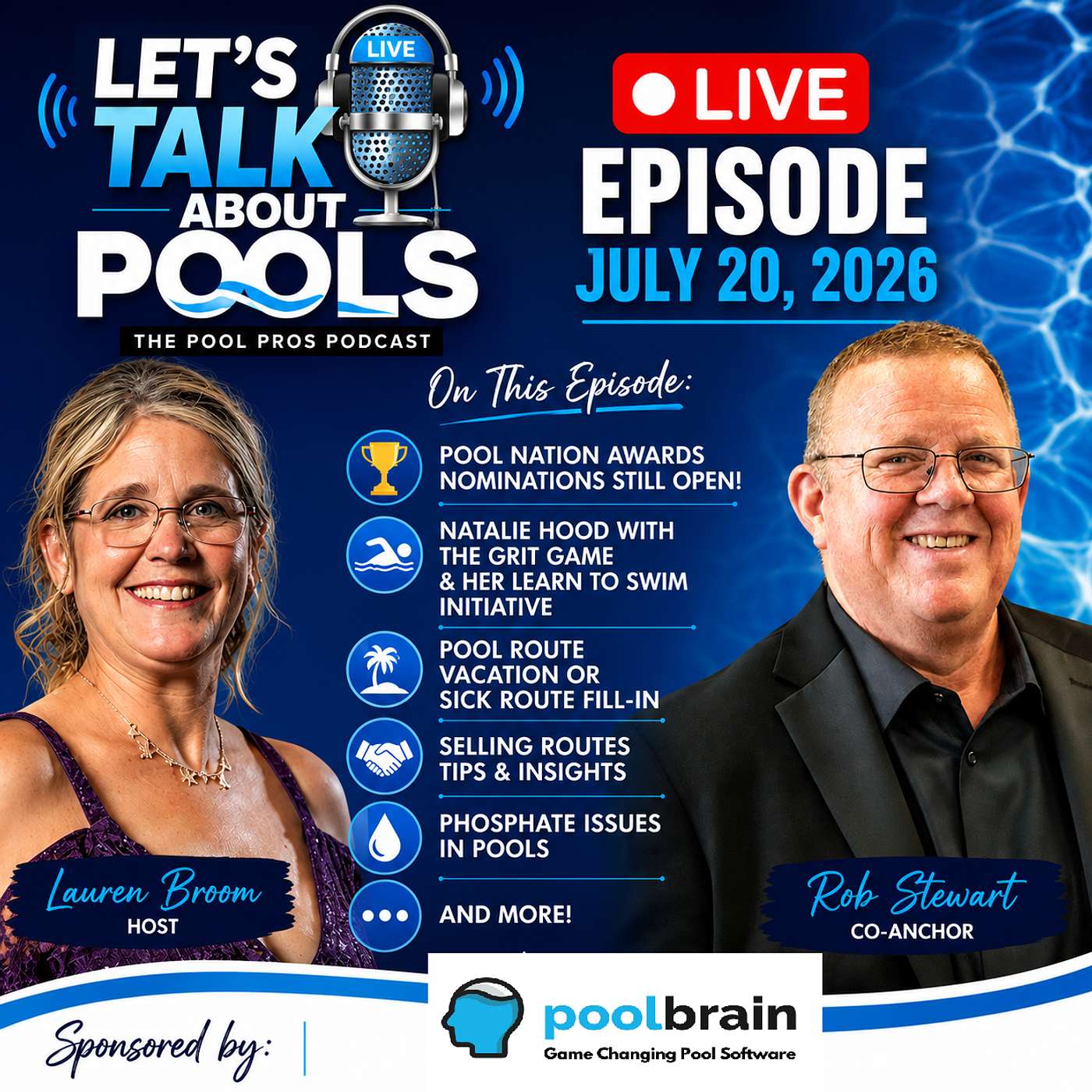 Let's Talk About Pools Live Podcast 07/20/2026 episode artwork