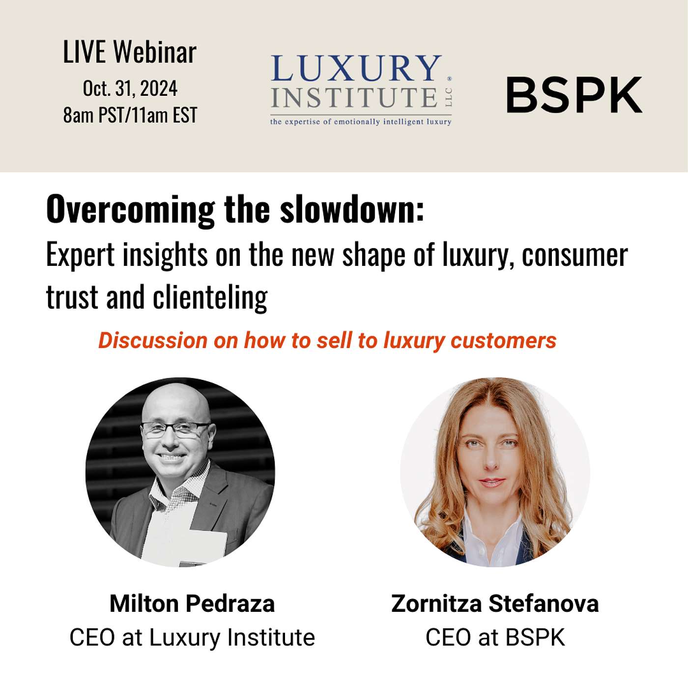 Overcoming the Slowdown: Expert Insights on the New Shape of Luxury, Consumer Trust, and Clienteling