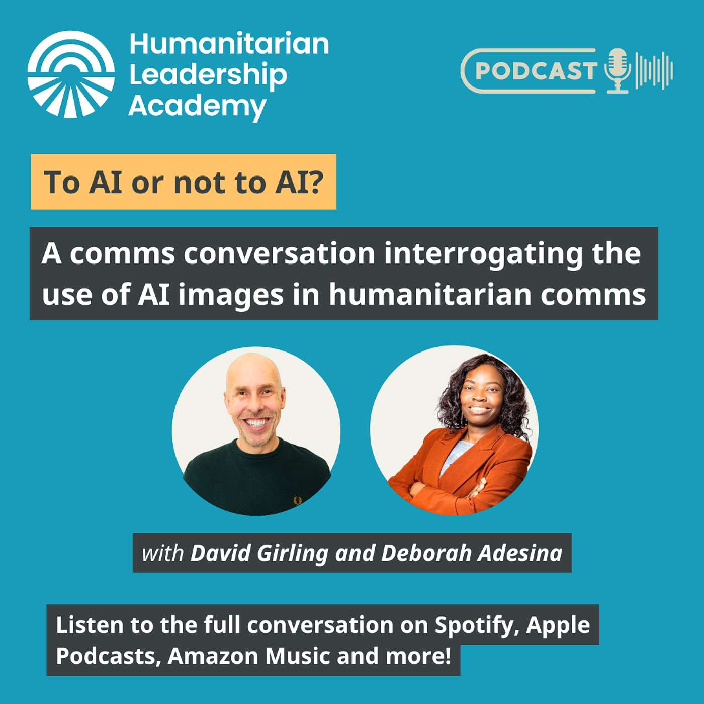 To AI or not to AI: a humanitarian comms conversation To AI or not to AI: a humanitarian comms conversation