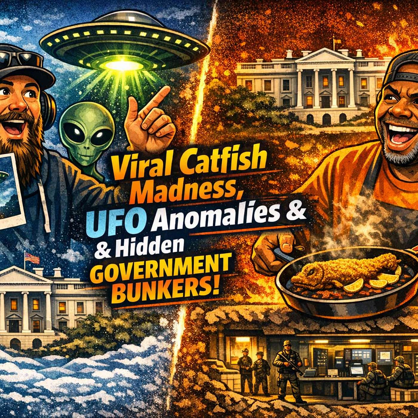 Viral Catfish Madness, UFO Anomalies & Hidden Government Bunkers!