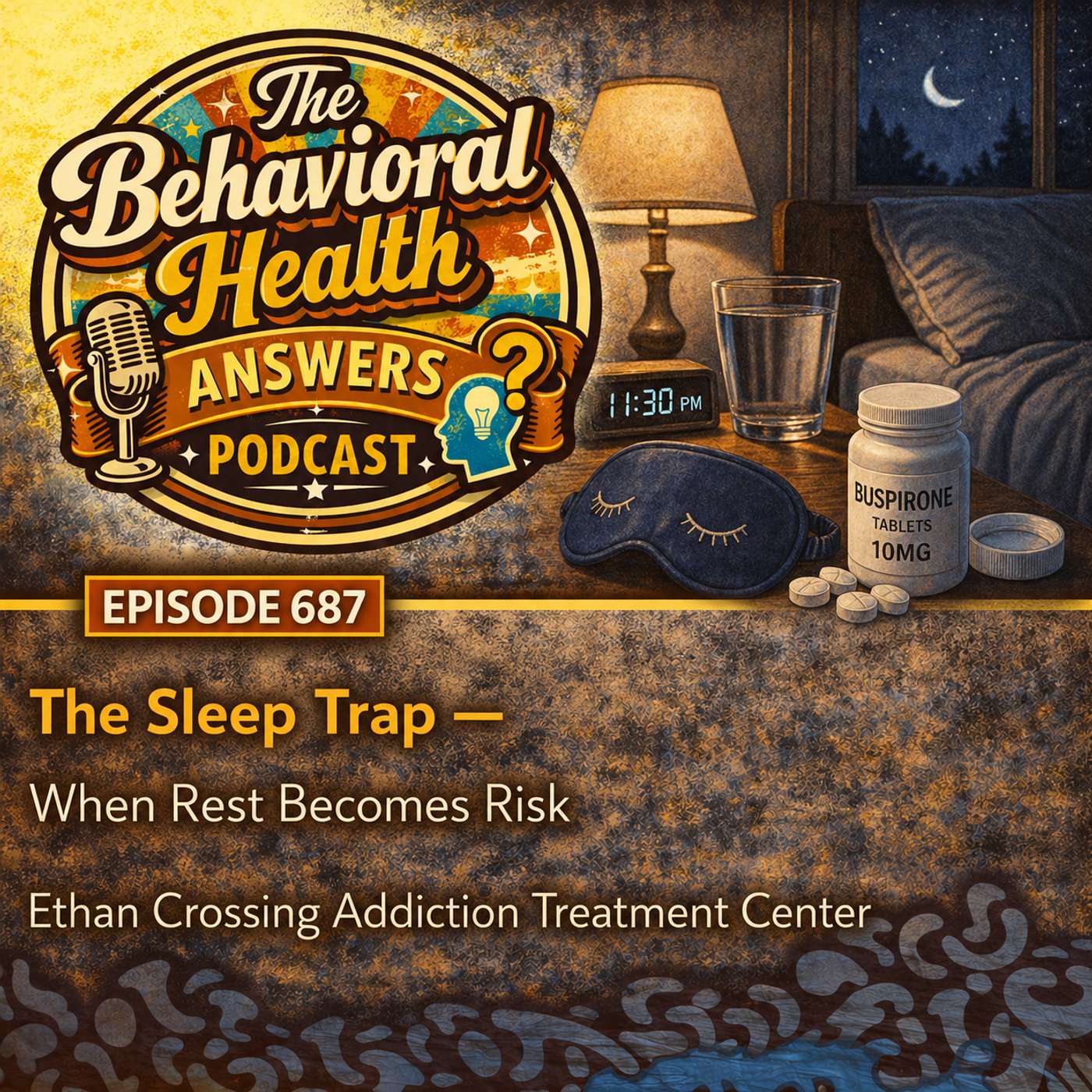 Episode 687: The Sleep Trap - When Rest Becomes Risk | Ethan Crossing Addiction Treatment Center episode artwork