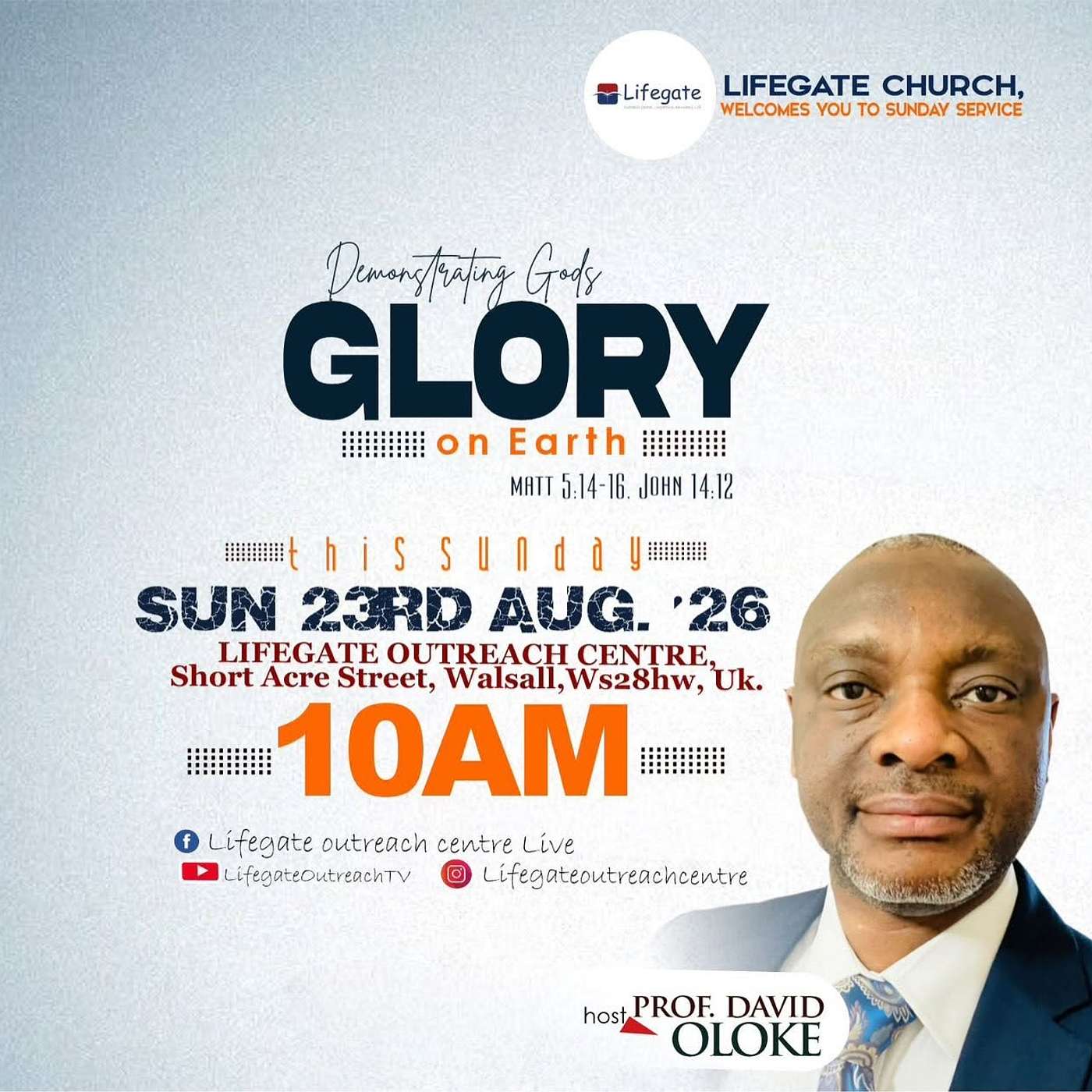 Demonstrating God’s Glory on Earth (Session 8) - Lifegate Church - 23.8.26 episode artwork