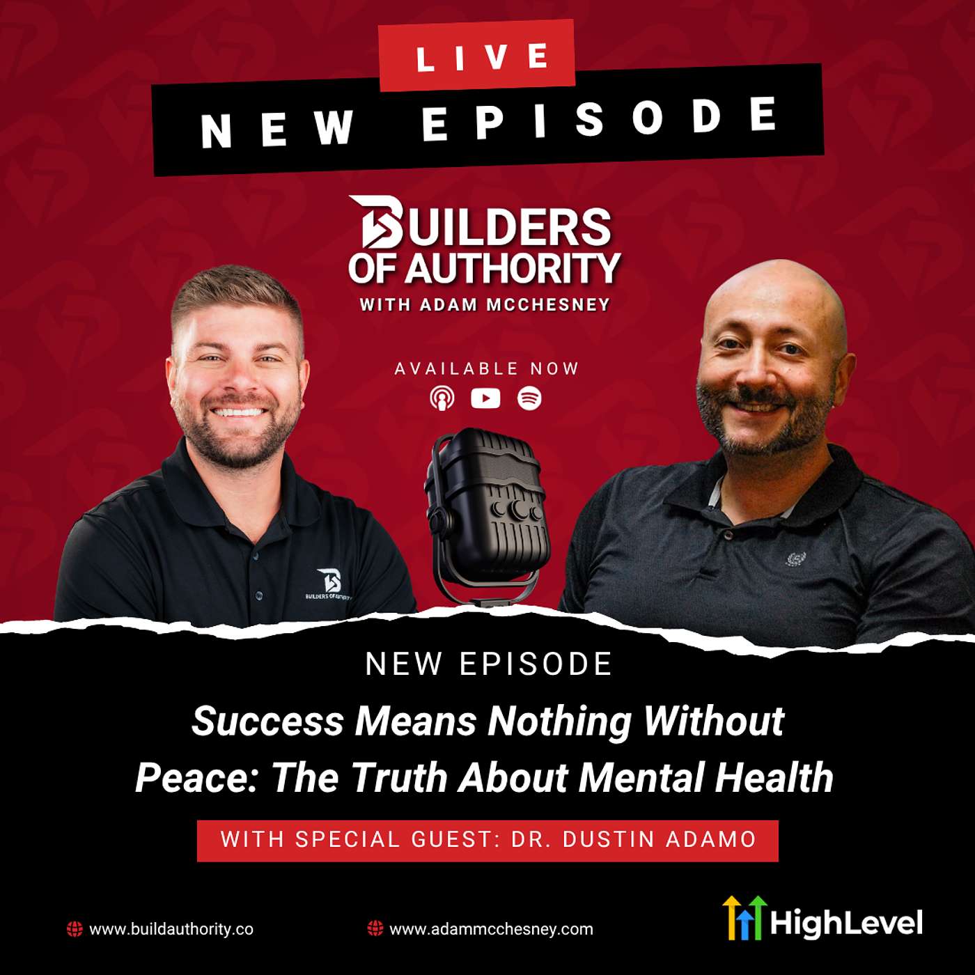 Success Means Nothing Without Peace: The Truth About Mental Health with Dr. Dustin Adamo