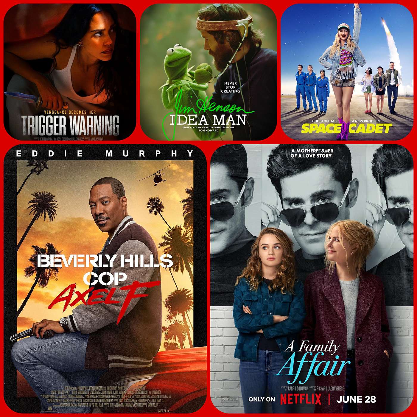 Episode 171 - Beverly Hills Cop: Axel F, A Family Affair, Jim Henson Idea Man, Trigger Warning, Space Cadet episode artwork