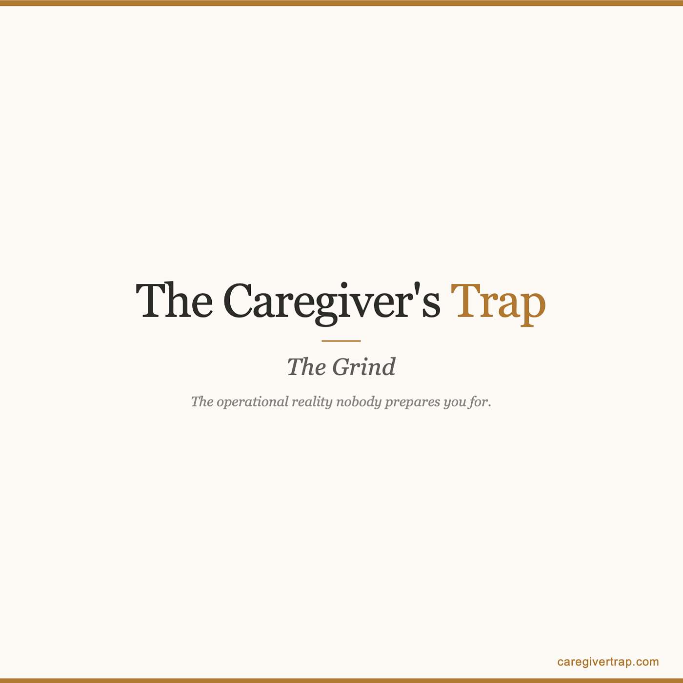 The Caregiver’s Trap: Survival Logistics and the Daily Grind episode artwork