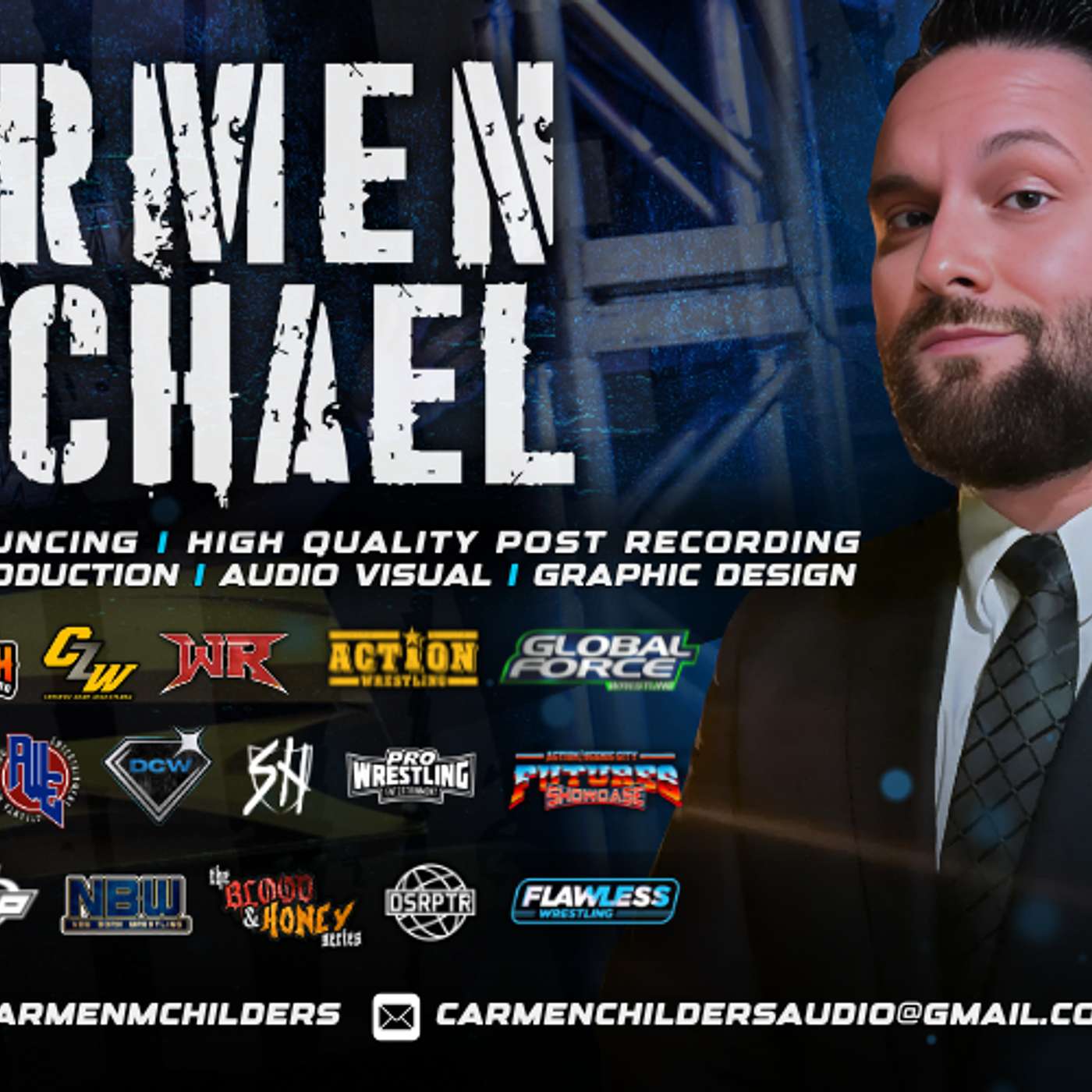 Carmen Michael The voice of your professional wresting's future memories is here!
