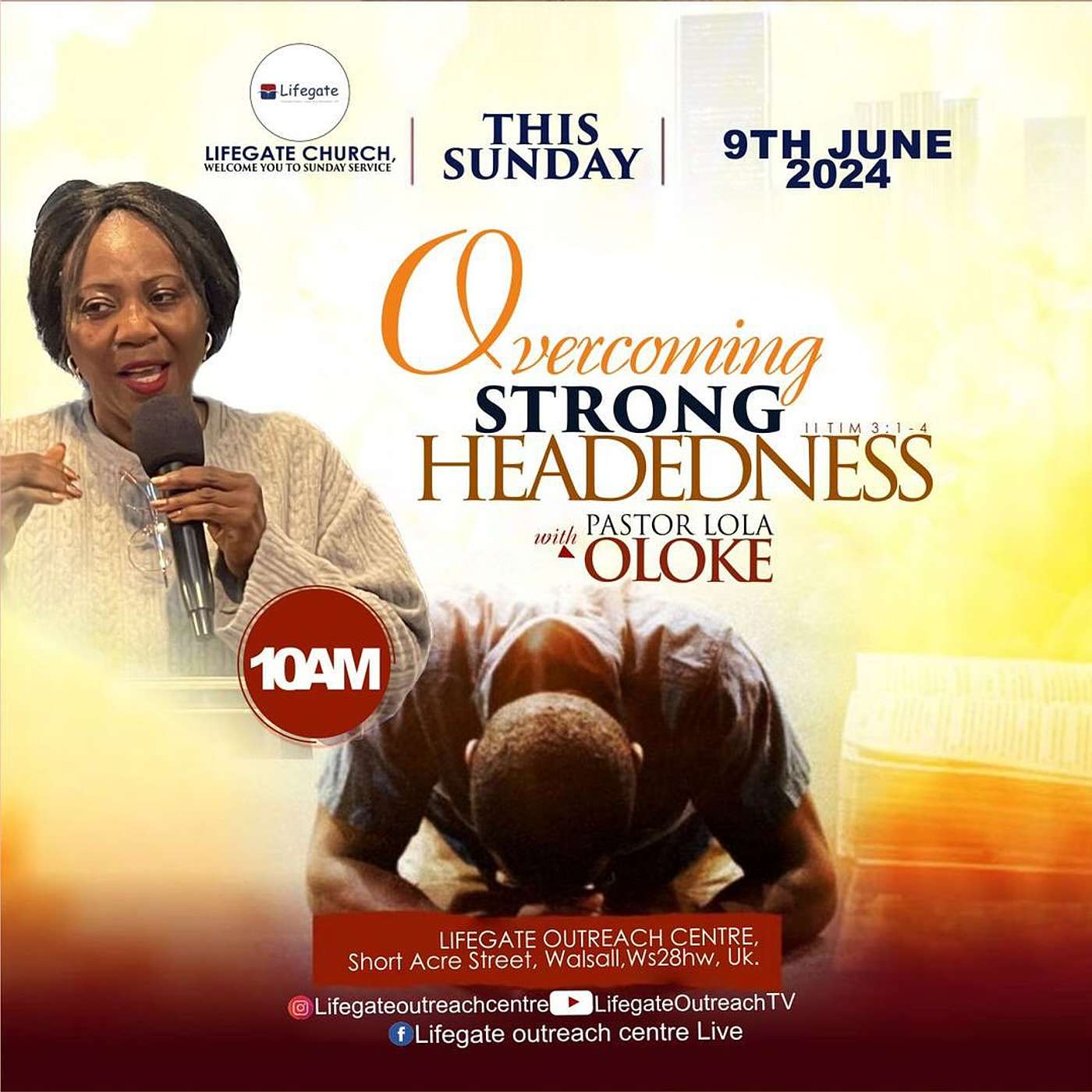 Overcoming Strong-headedness - Lifegate Church - 9.6.24