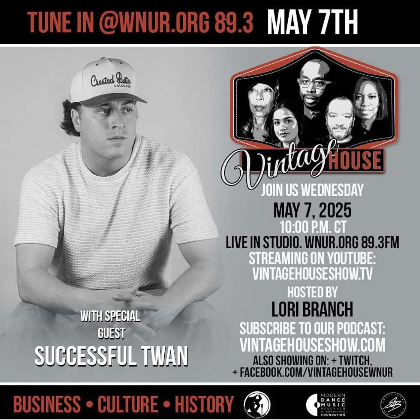 DJ Lori Branch with DJ Twan on the Vintage House Show!!
