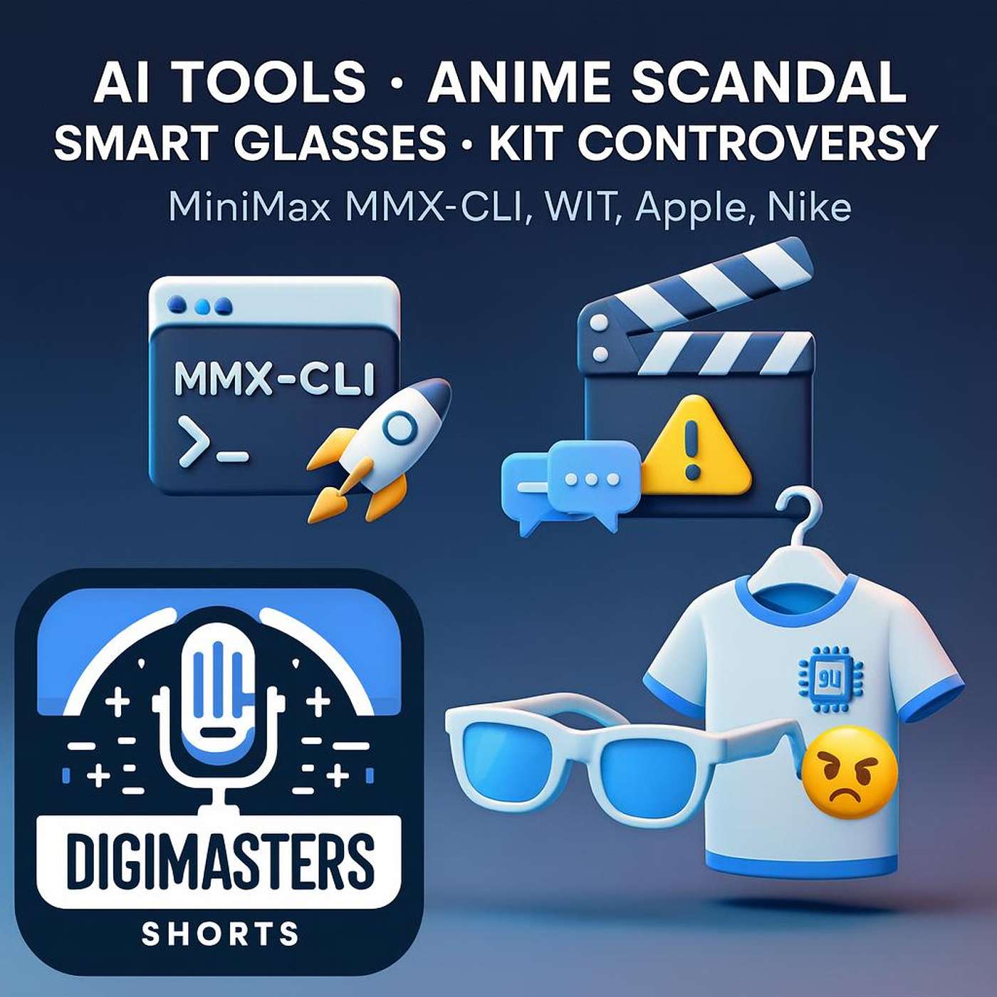 MiniMax launches MMX-CLI revolutionizing AI tools, WIT Studio axed for AI scandal in Ascendance of a Bookworm, Apple’s 2027 smart glasses stripped-down design sparks debate, Nike’s AI-made World Cup kits face fan fury over fit issues