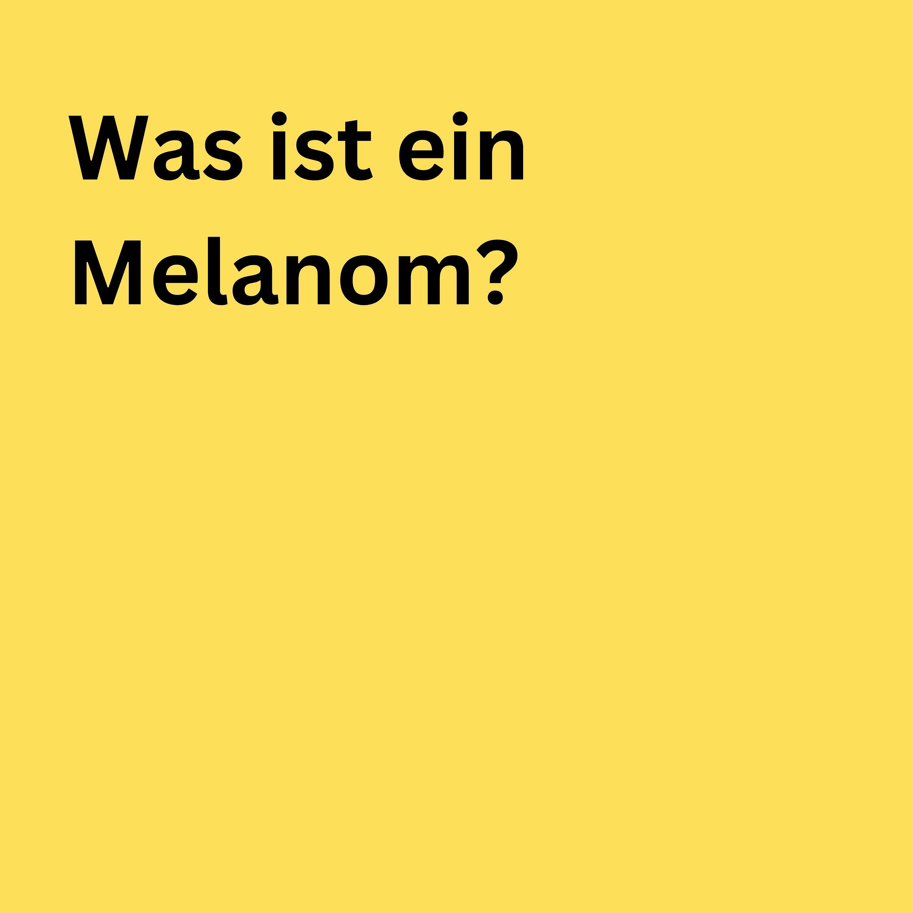 Was ist ein Melanom? podcast artwork