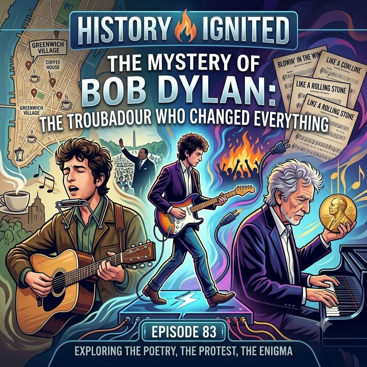 Dylan: The Troubadour Who Changed Everything | The Kids History Podcast Inspired by Billy Joel