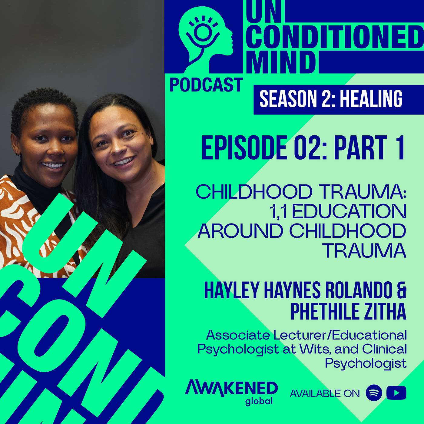 Education around Childhood Trauma with Education and Clinical psychologist Hayley and Phethile: Episode 2 part 1 episode artwork