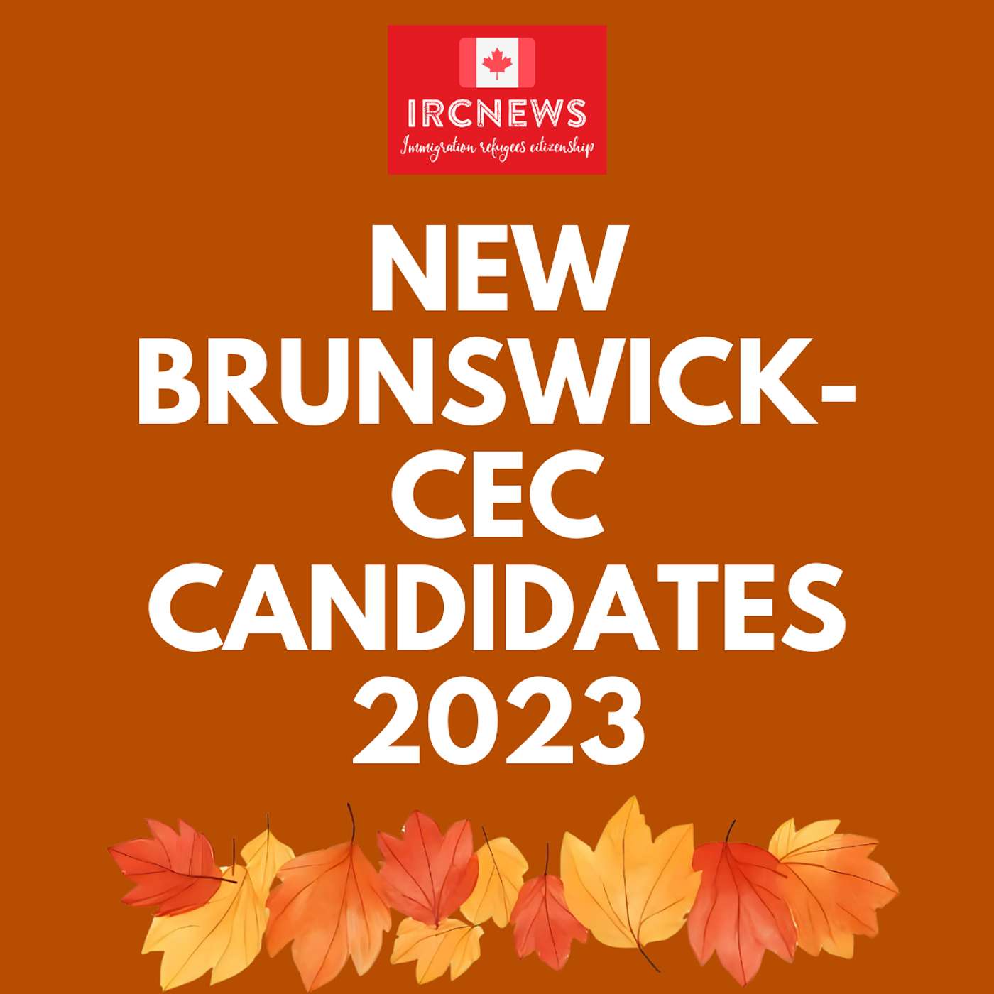 Canada Immigration Total CEC Express Entry Candidate selection for the province of New Brunswick in 2023