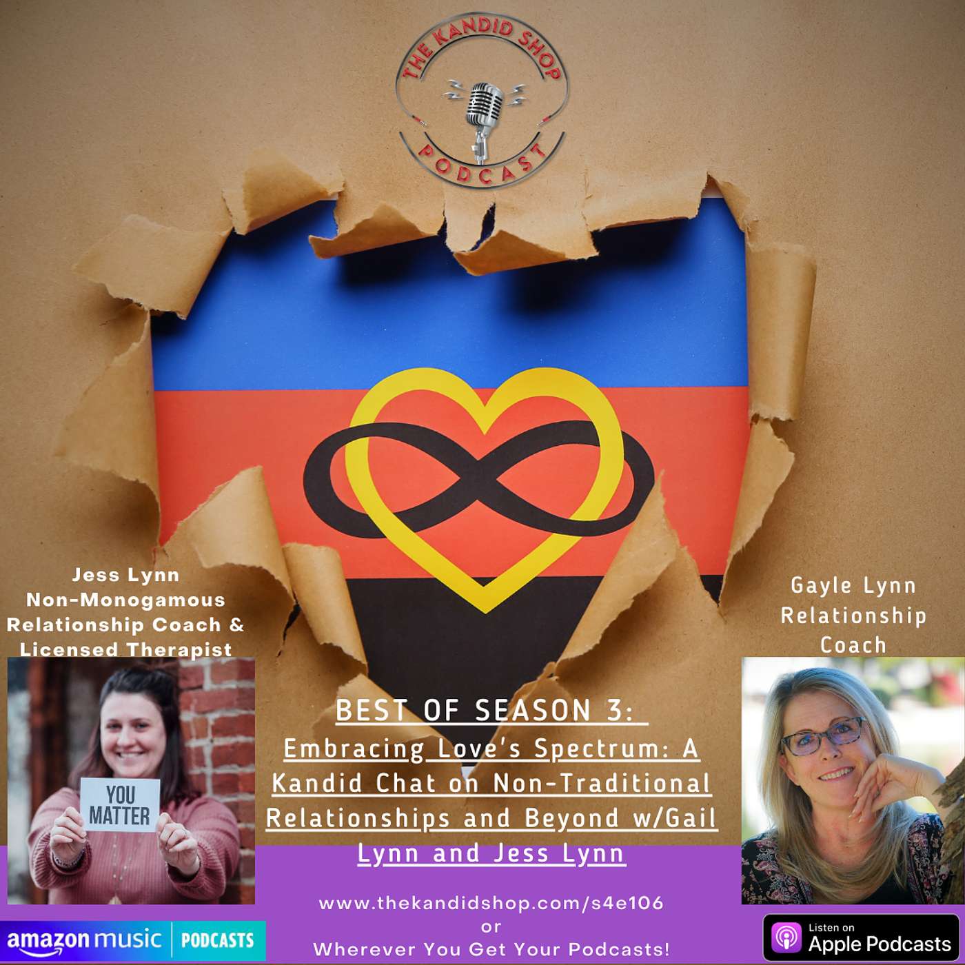 Embracing Love in All Its Forms: A Kandid Chat on Non-Traditional Relationships w/Gayle Lynn and Jess Lynn