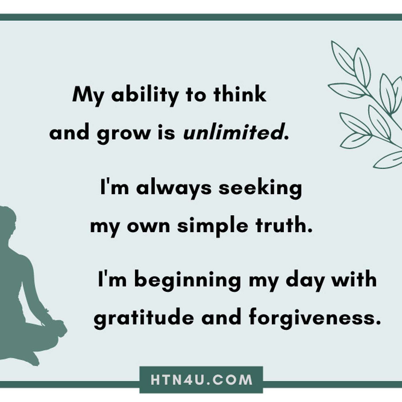HTN4U Unlimiting Affirmations on Mindset #224