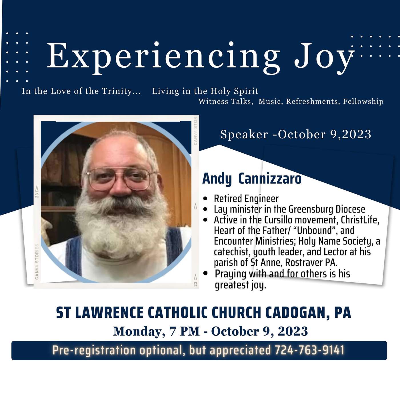 Experiencing Joy- Andy Cannizzaro 10-09-23