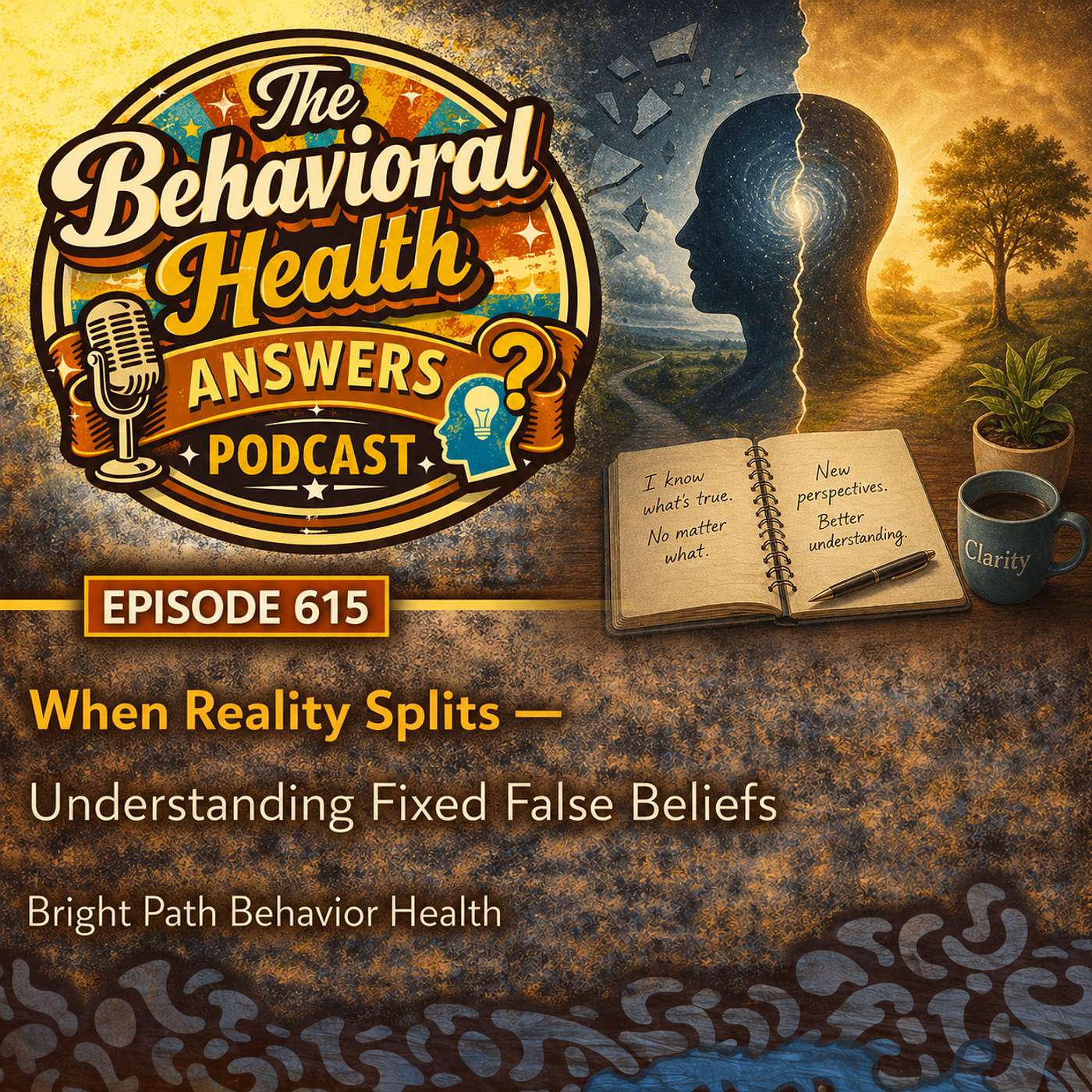 Episode 615: When Reality Splits - Understanding Fixed False Beliefs | Bright Path Behavior Health episode artwork