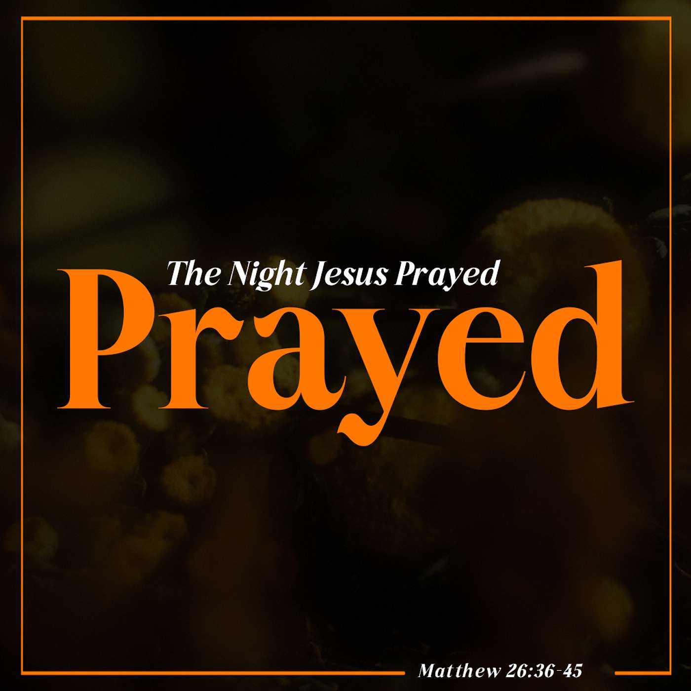 The Night Jesus Prayed - Matthew 26:36-45 episode artwork