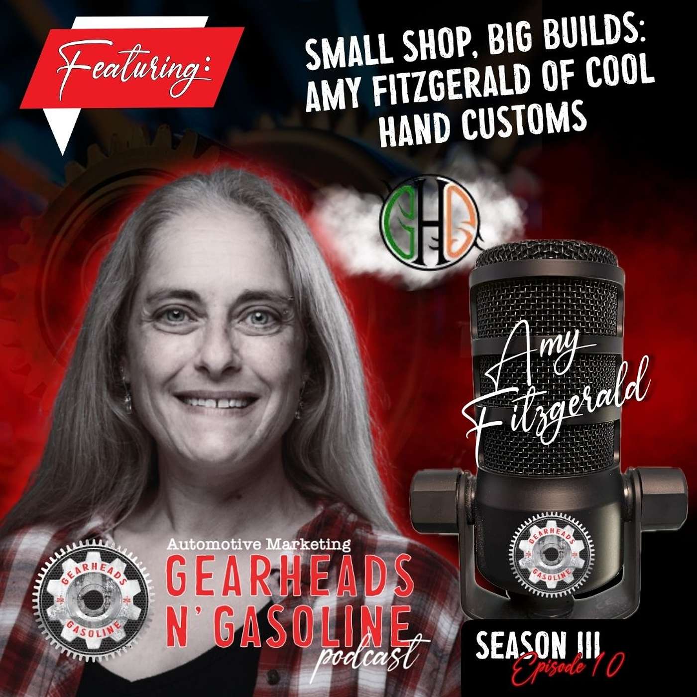 How a Husband & Wife Built a Hot Rod Shop from a 400 Sq Ft Garage to SEMA | Amy Fitzgerald | S3 E10 episode artwork