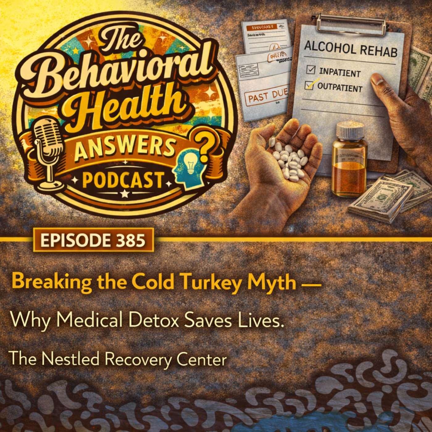 Episode 385: Breaking the Cold Turkey Myth - Why Medical Detox Saves Lives | The Nestled Recovery Center episode artwork