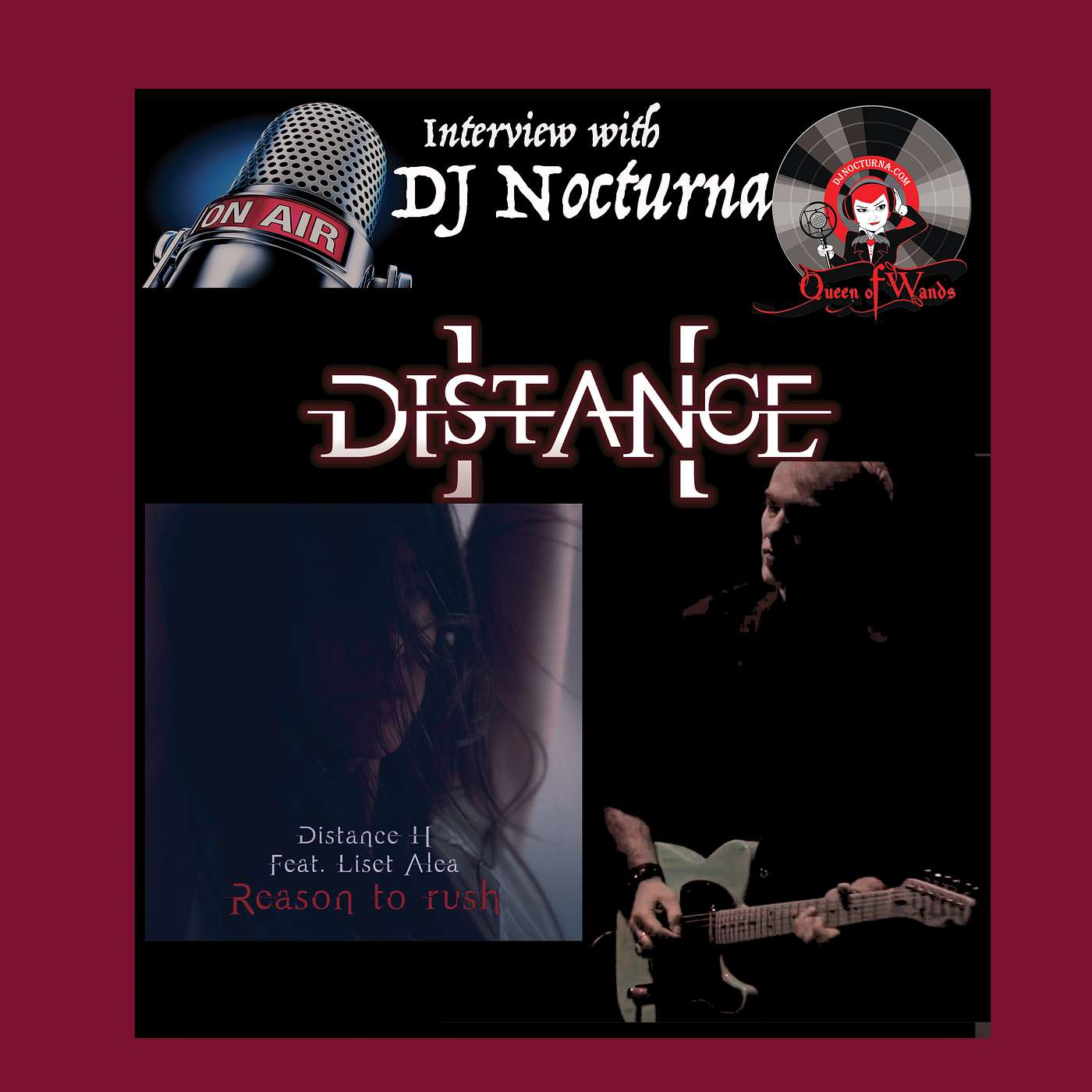 French Dark Wave project Distance H founder ManuH and Singer and Songwriter Liset Alea episode artwork