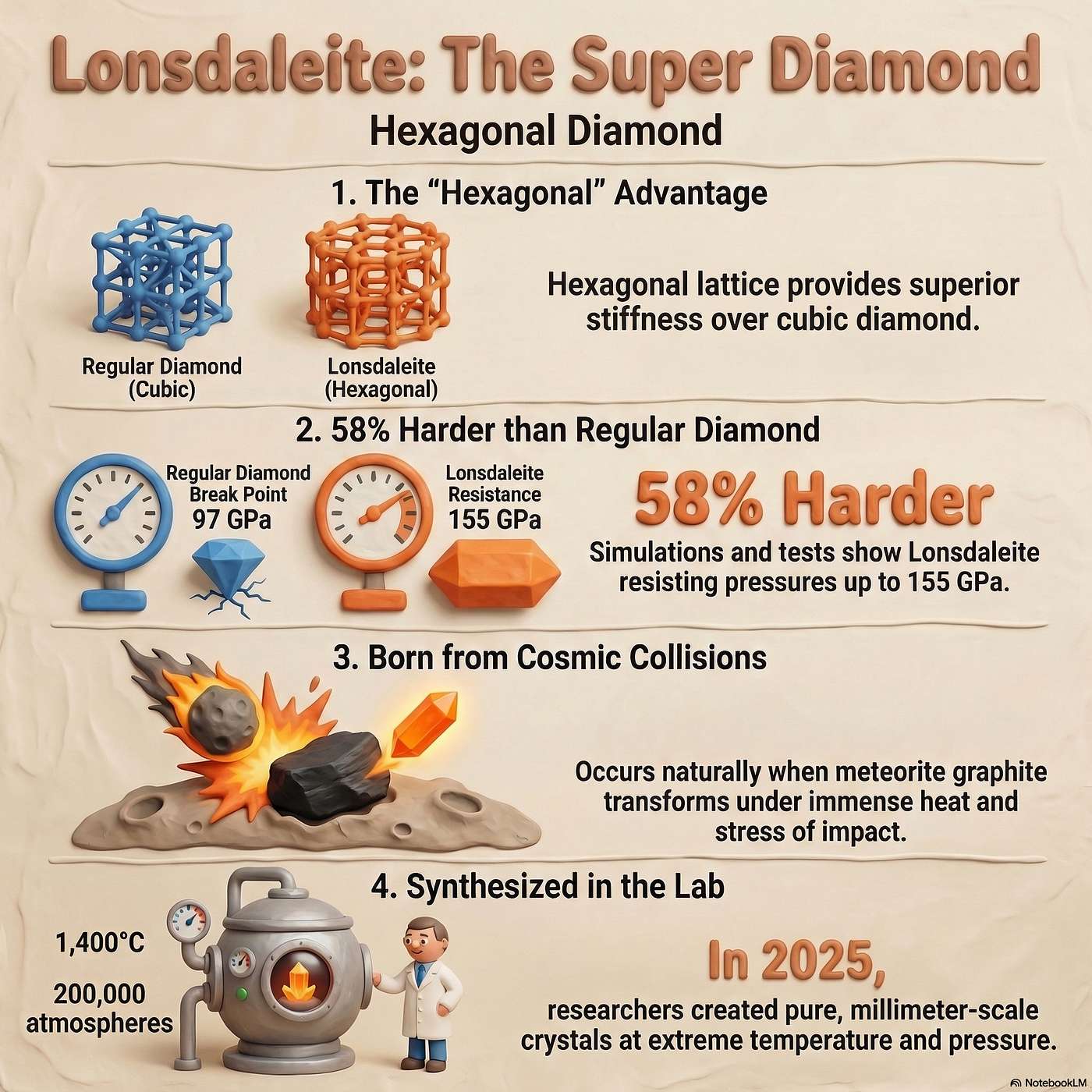 Lonsdaleite the Super Diamond
