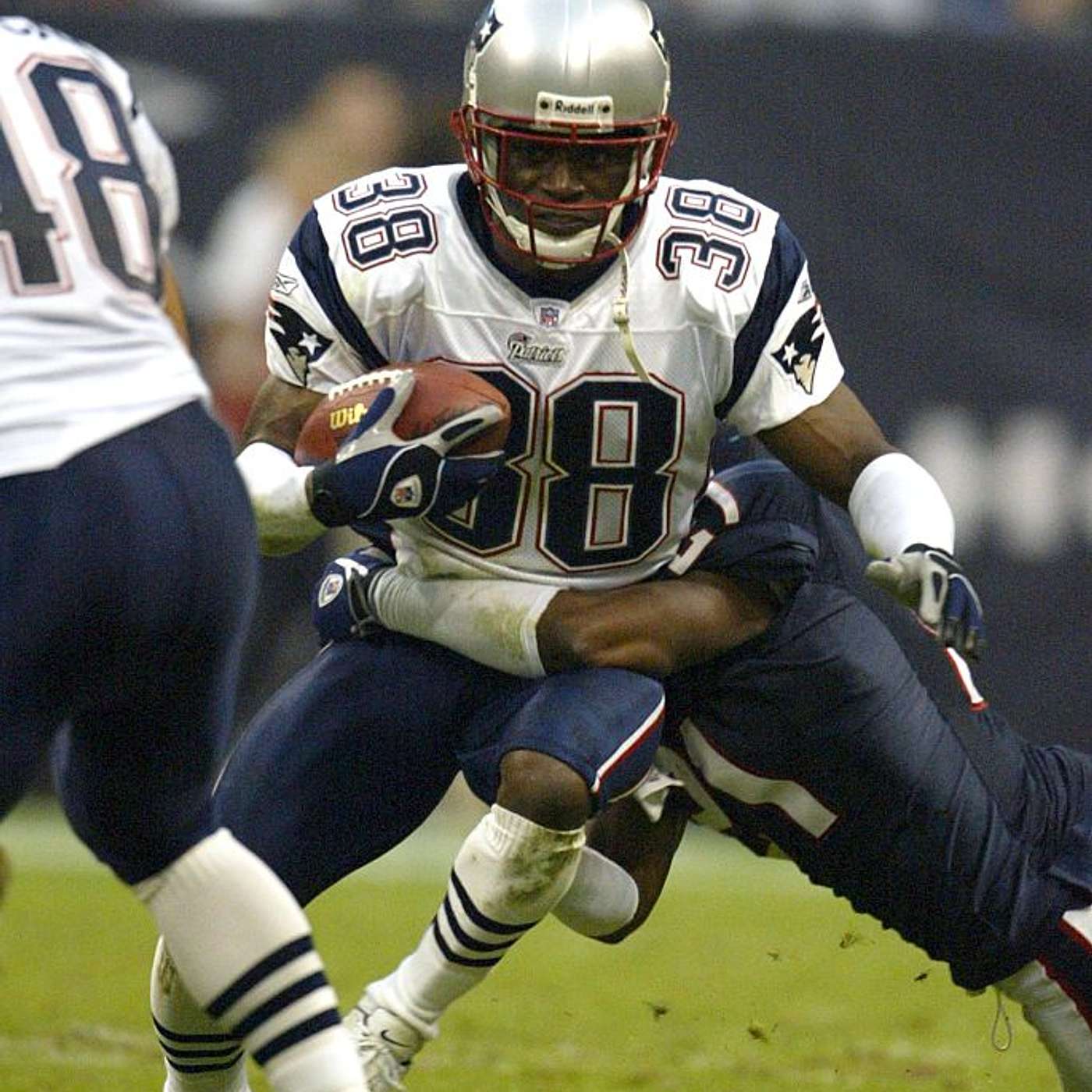 cover of episode (Episode 113) "New England Patriots" Defensive Back: Tyrone Poole.