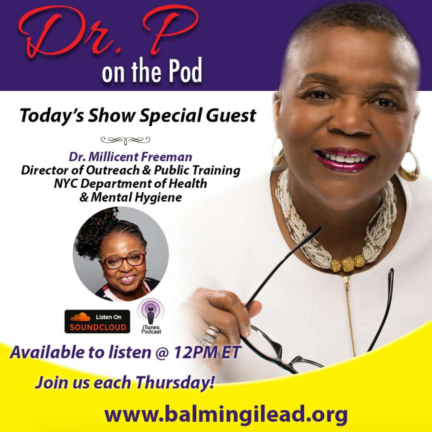 Dr. P on the Pod - Episode 12 - Mental Health & the Black Church with Dr. Millicent Freeman episode artwork