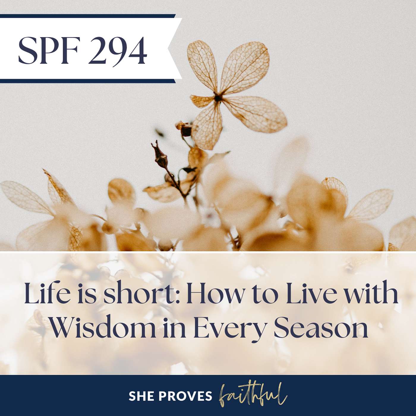 SPF 294: Life is short: How to Live with Wisdom in Every Season SPF 294: Life is short: How to Live with Wisdom in Every Season