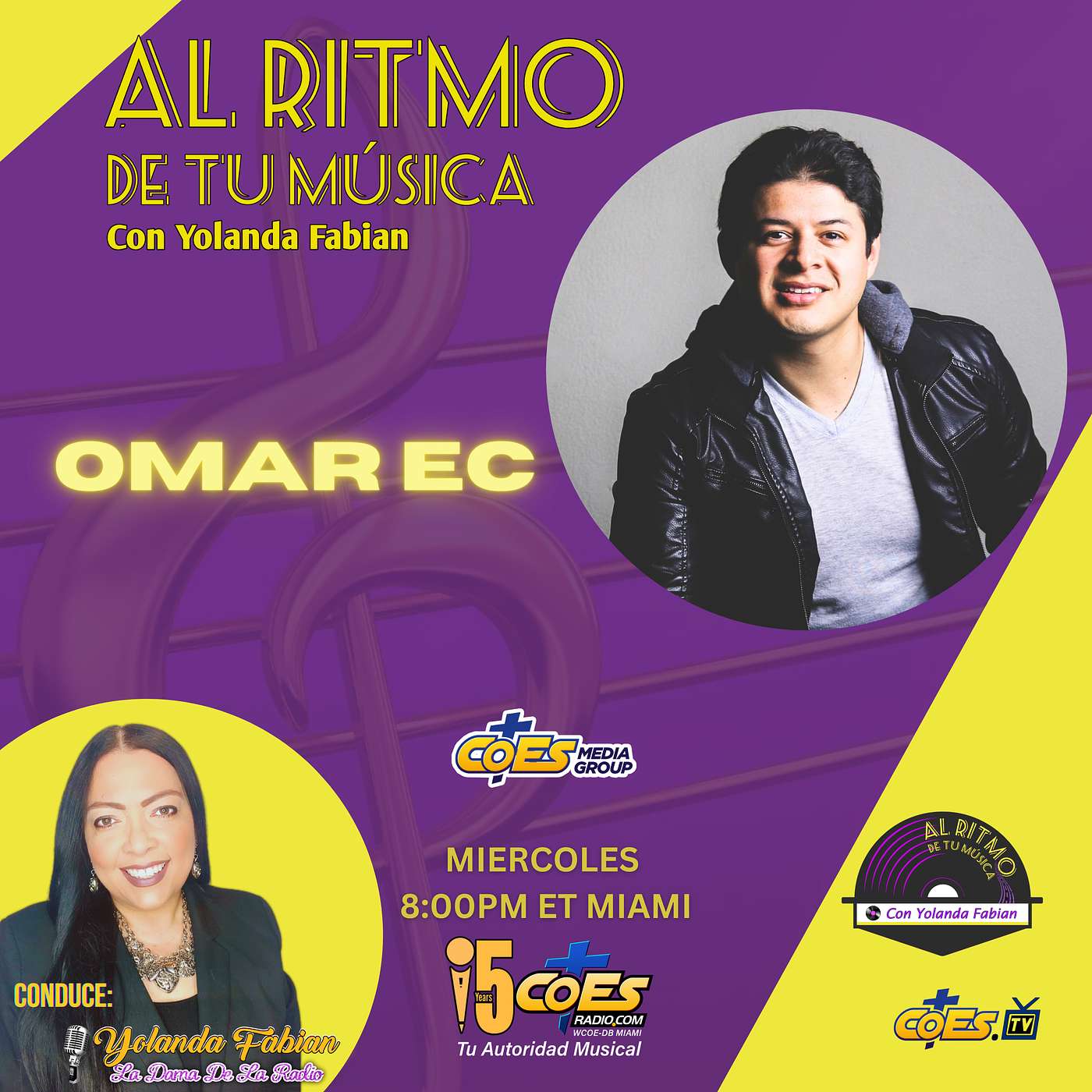 OMAR EC en Al Ritmo de tu Música con Yolanda Fabian