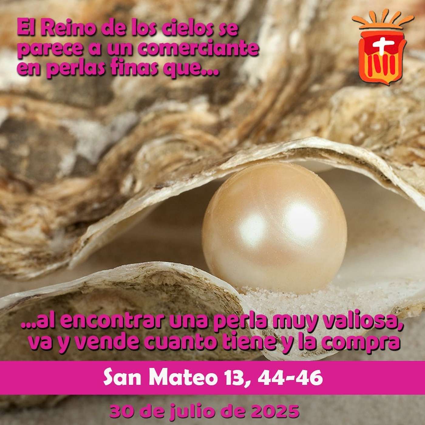 2025-07-30 San Mateo 13, 44-46: Miércoles XVII Ordinario