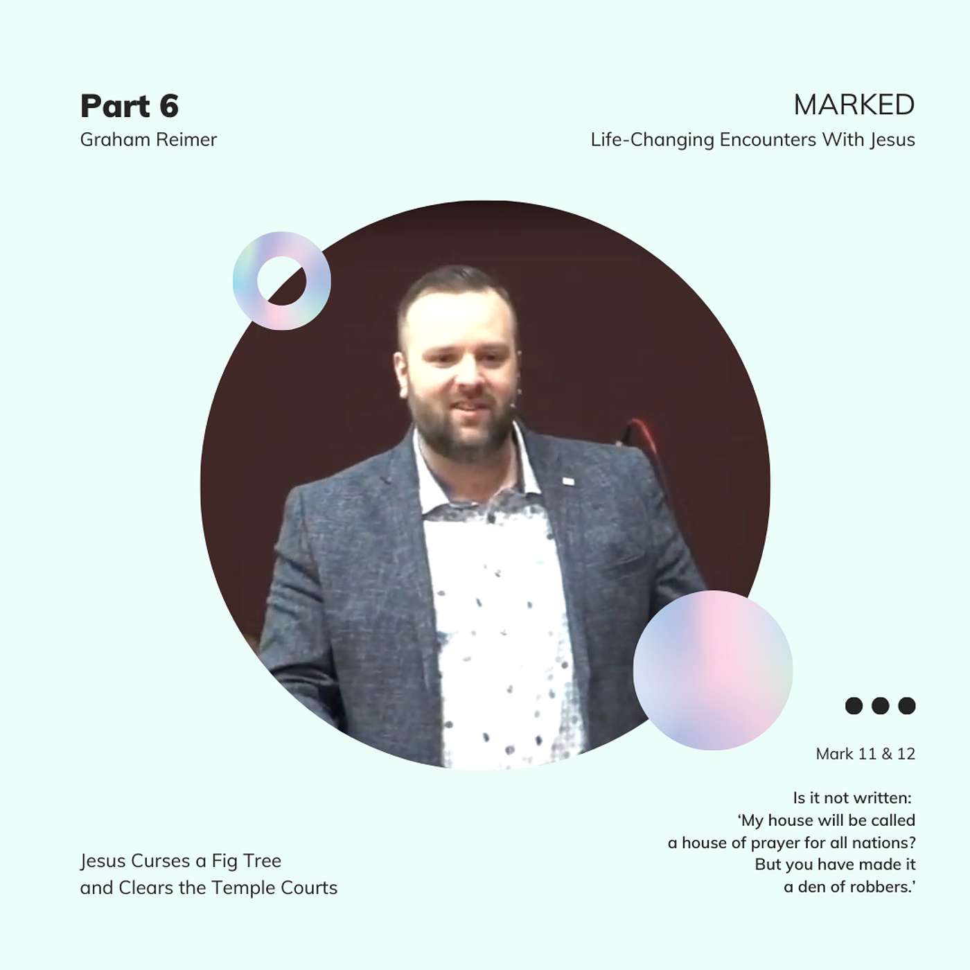MARKED. Life-Changing Encounters With Jesus - Mark 11 & 12 - Graham Reimer