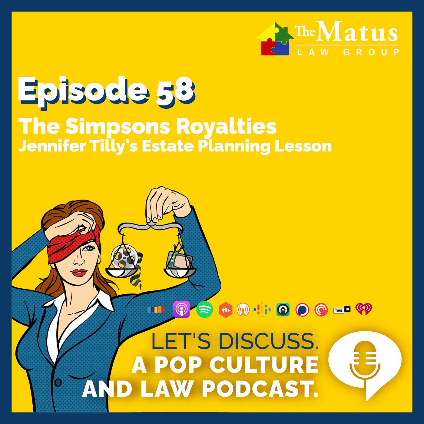 Episode 58 | The Simpsons Royalties: Jennifer Tilly's Estate Planning Lesson episode artwork