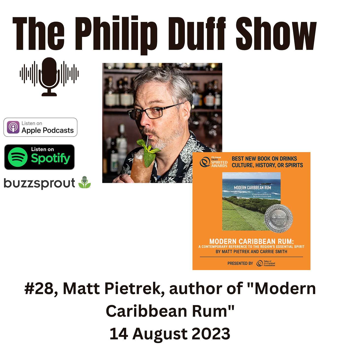 #28 Matt Pietrek, author of "Modern Caribbean Rum" Tales Spirited Awards "Best New Book On Spirits" episode artwork