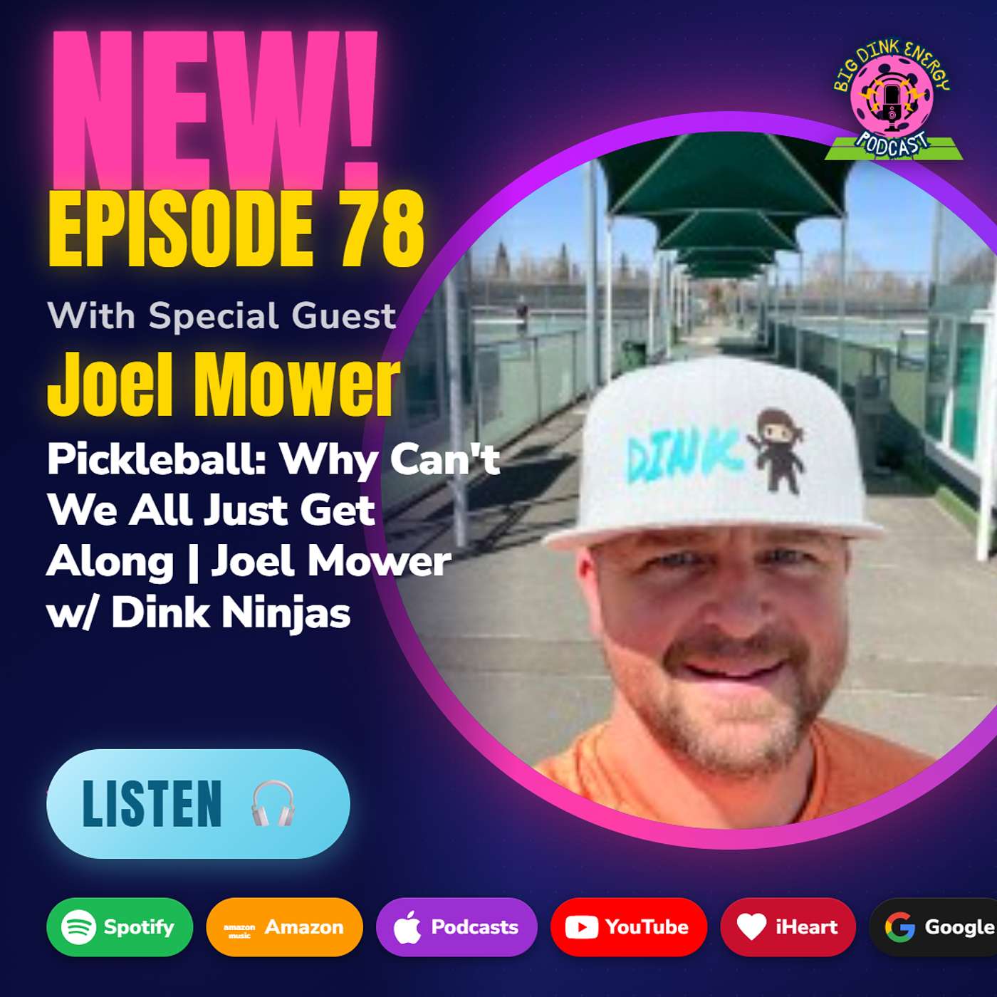 Pickleball: Why Can't We All Just Get Along | Joel Mower w/ Dink Ninjas episode artwork