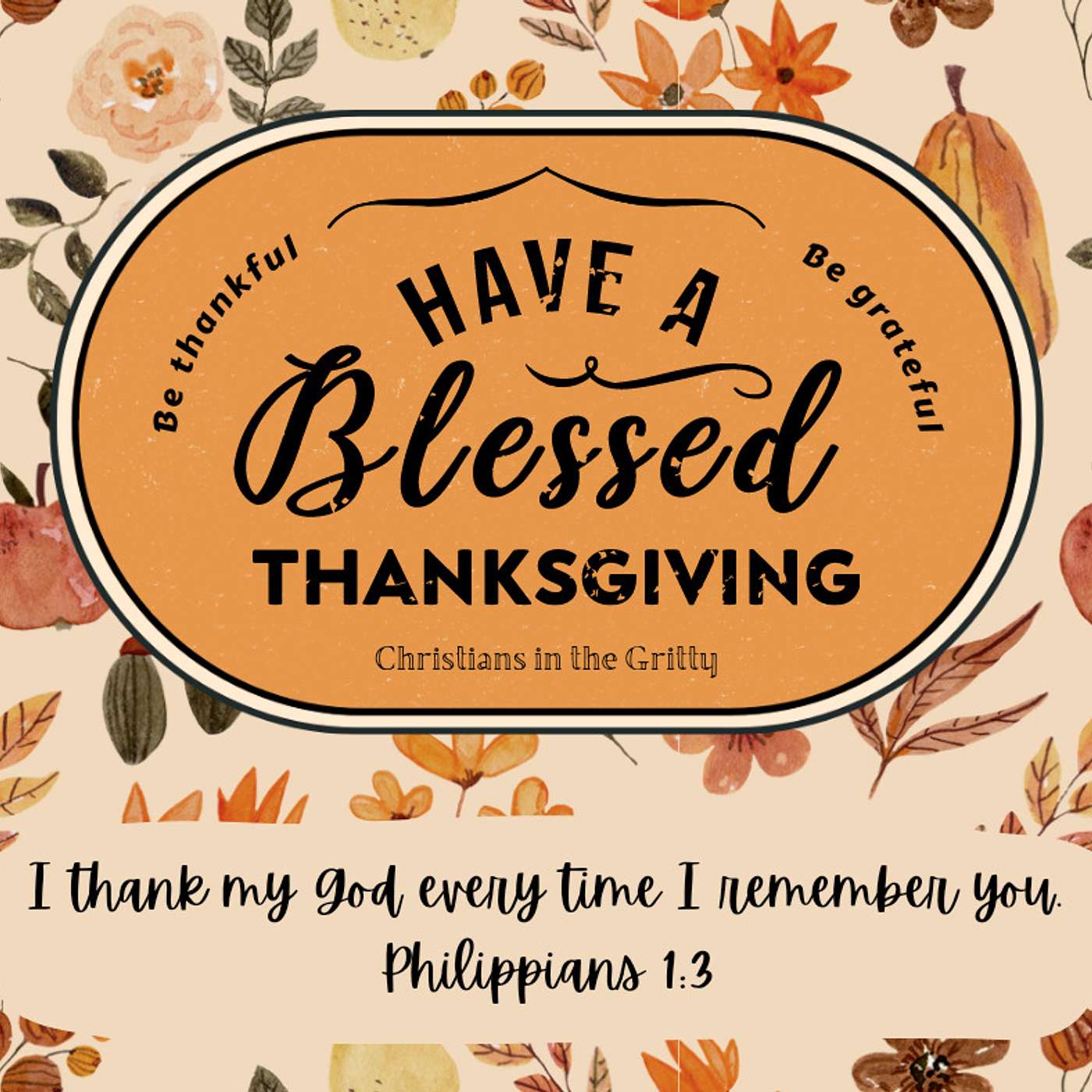 Expressions of Gratitude; A Thanksgiving Special