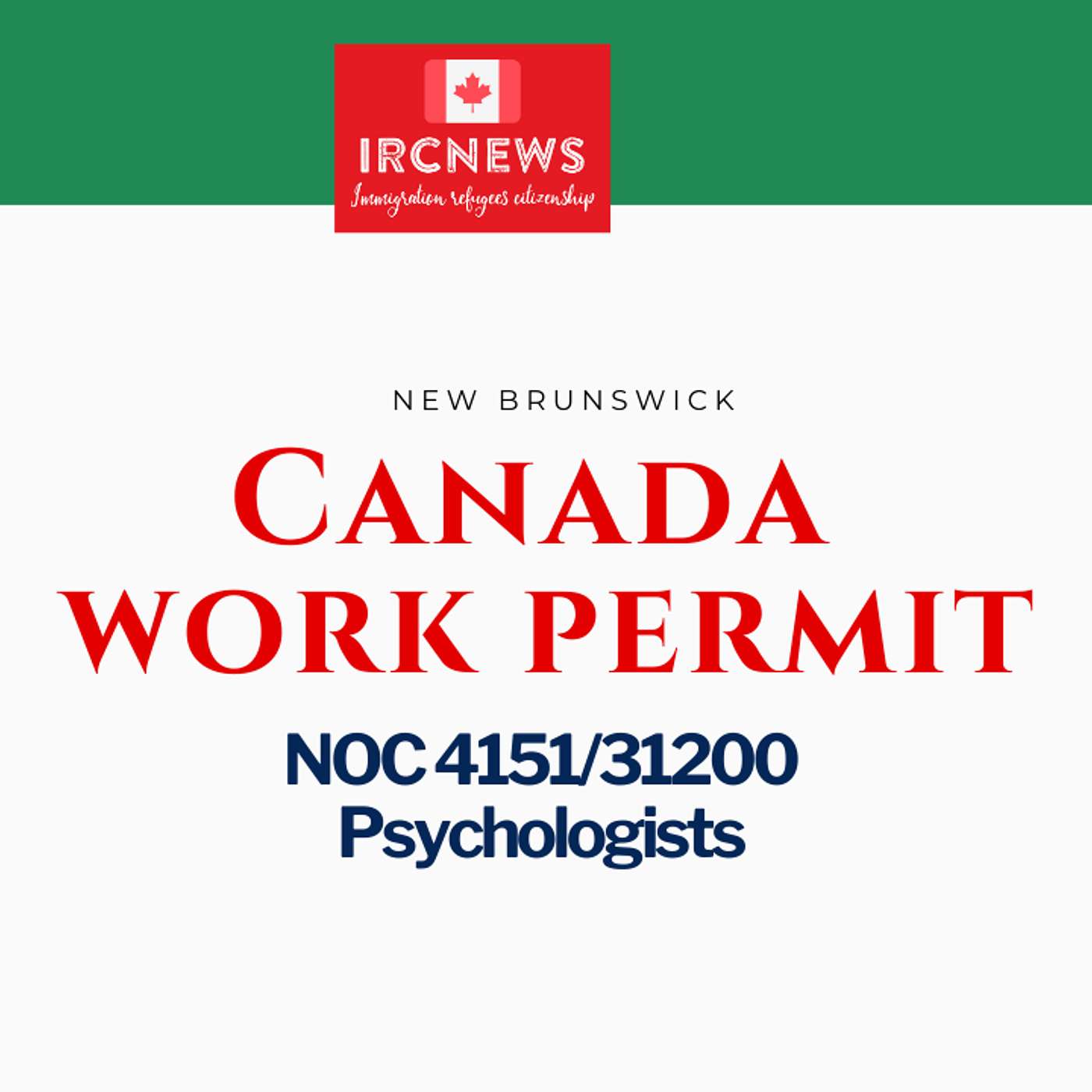 Canada Immigration New Brunswick NOC 4151/31200 Psychologists Work Permits episode artwork