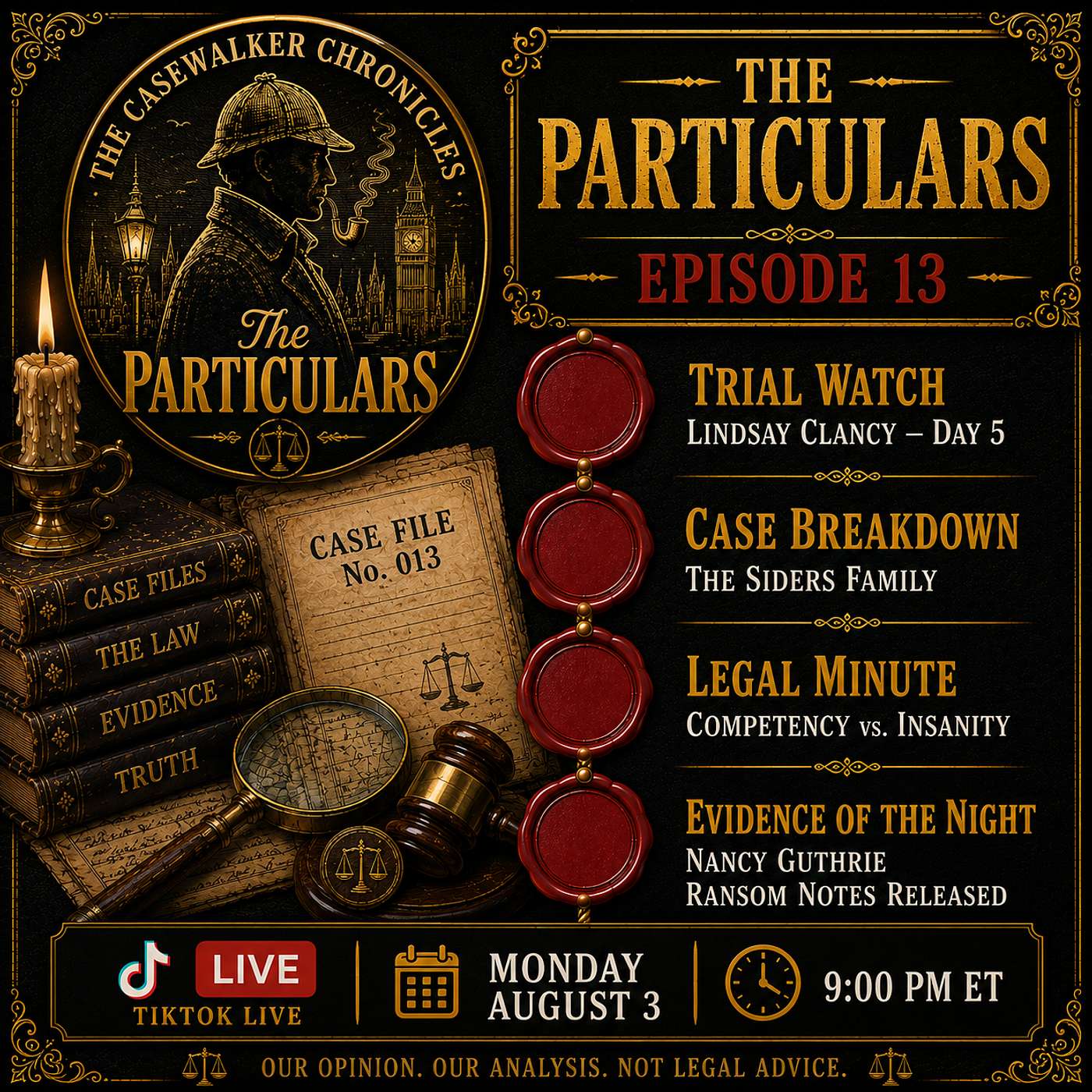 Competency vs. Insanity, the Siders Docket & Guthrie's Ransom Notes | The Particulars Ep. 13 episode artwork