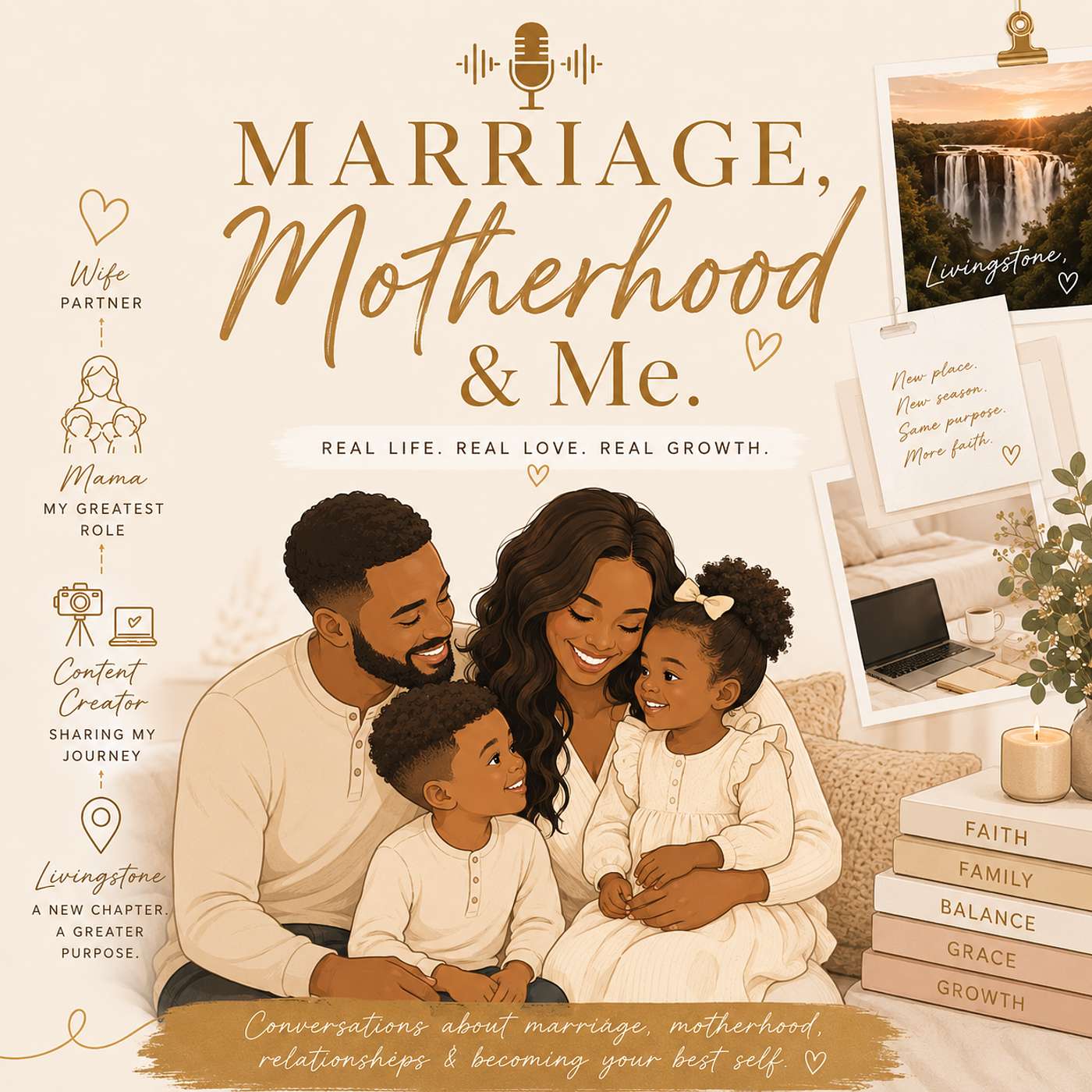 Marriage,Motherhood & Me podcast artwork