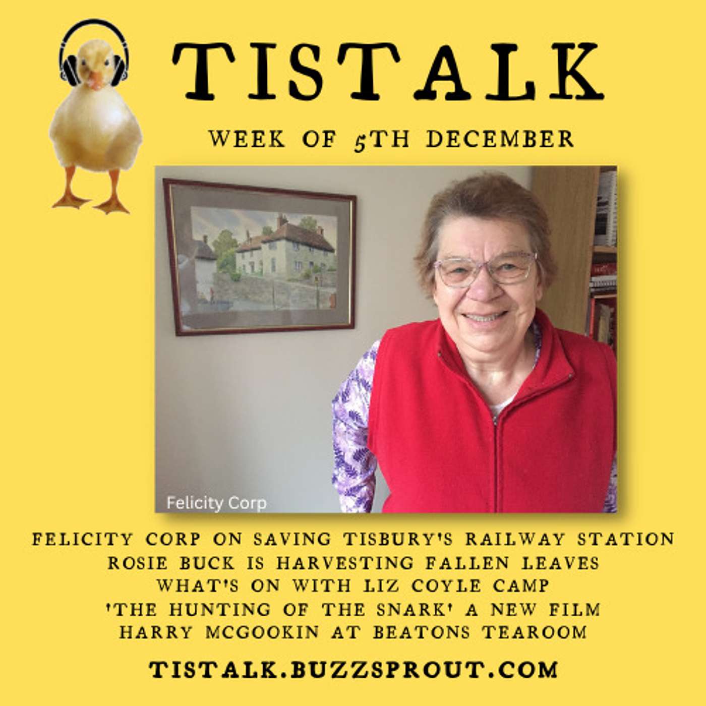 TisTalk 5th Dec 2022 Felicity Corp, Beaton's Tearooms, 'Hunting of the Snark' film