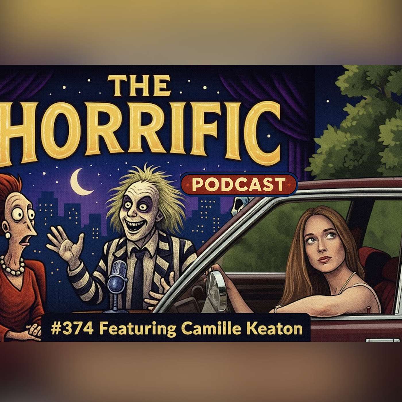 The Horrific Podcast #374 – Horror Icon Camille Keaton Joins the Show episode artwork