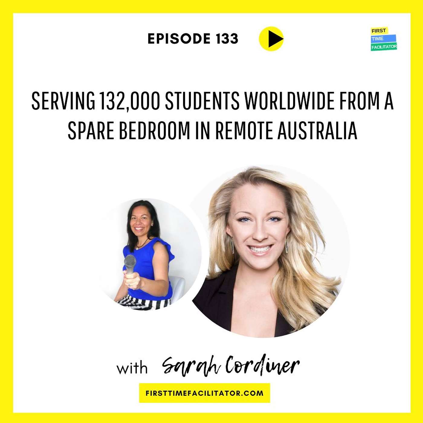 Serving 132,000 students worldwide from a spare bedroom in remote Australia with Sarah Cordiner (Episode 133)
