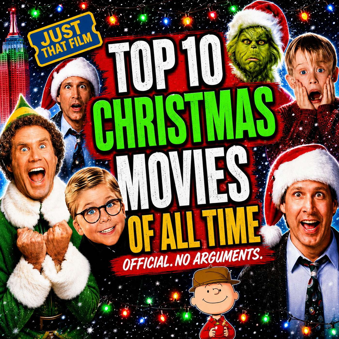 Top 10 Christmas Movies Ranked | The Greatest Festive Films of All Time | Just That Film Podcast