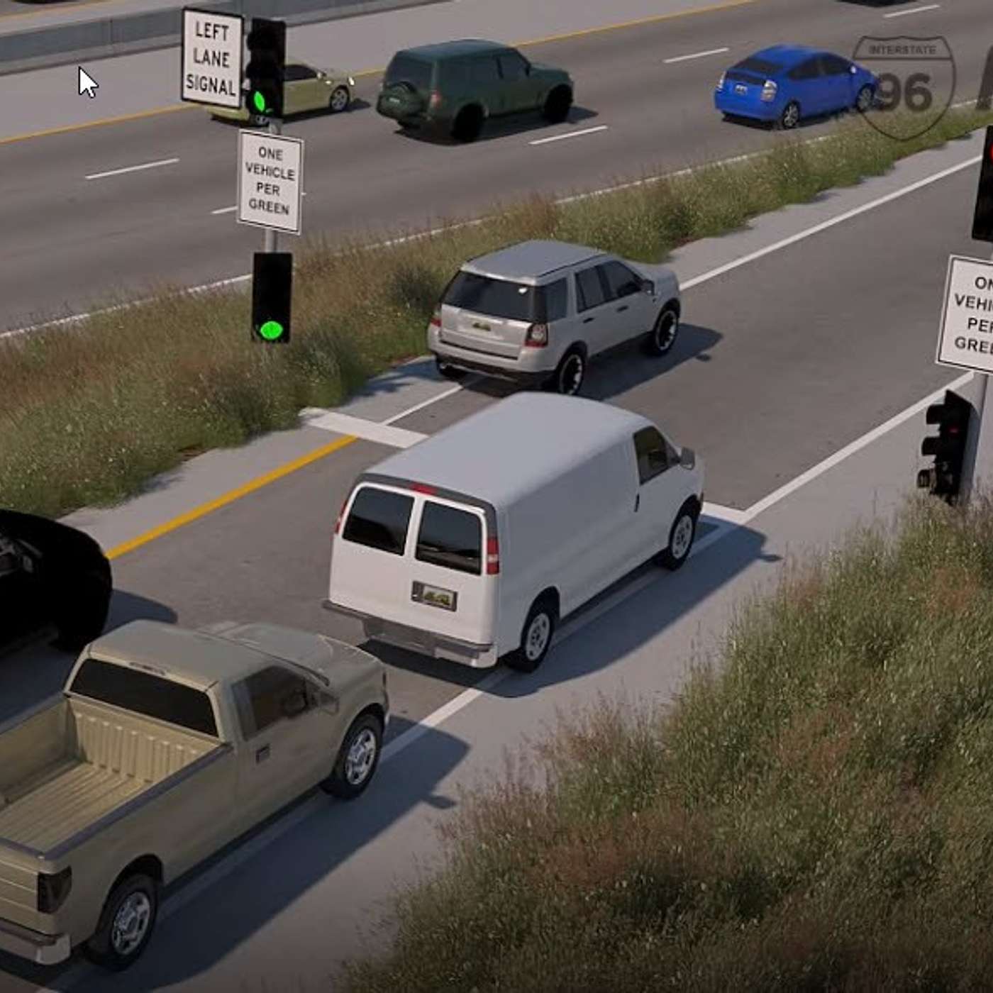Why do we need a green light to enter a freeway?
