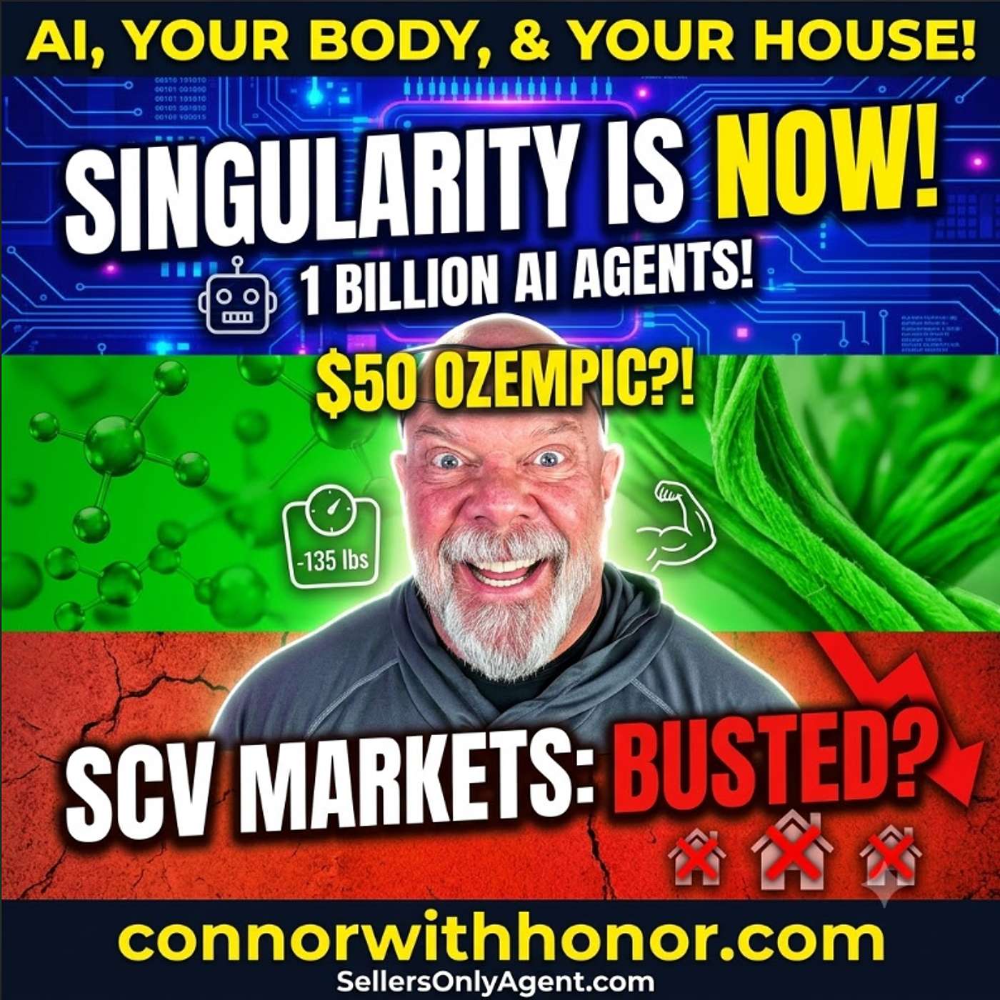 A Billion AI Agents, a $50 Fat Shot, and 157 Homes That Didn't Sell | The Doubling Penny episode artwork