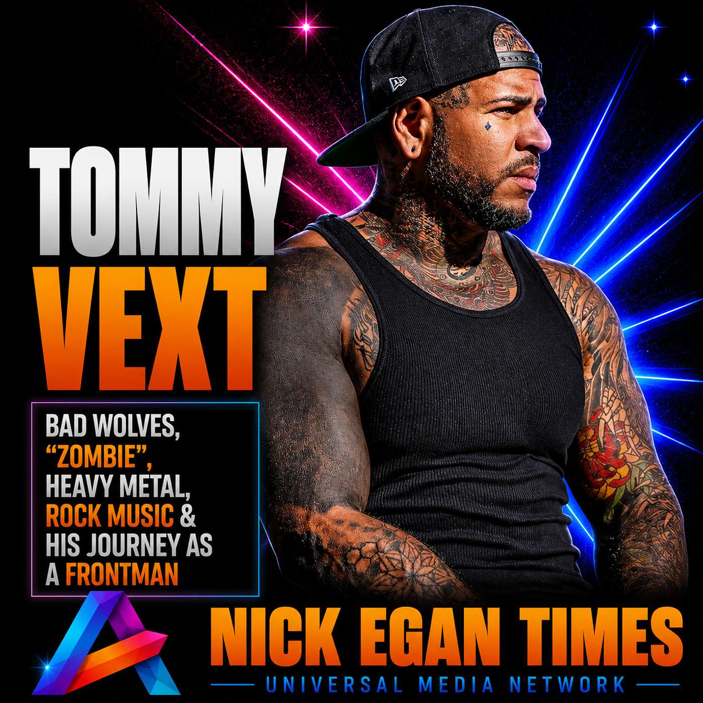 Tommy Vext Bad Wolves, “Zombie”, Heavy Metal, Rock Music & His Journey as a Frontman | Nick Egan Times episode artwork