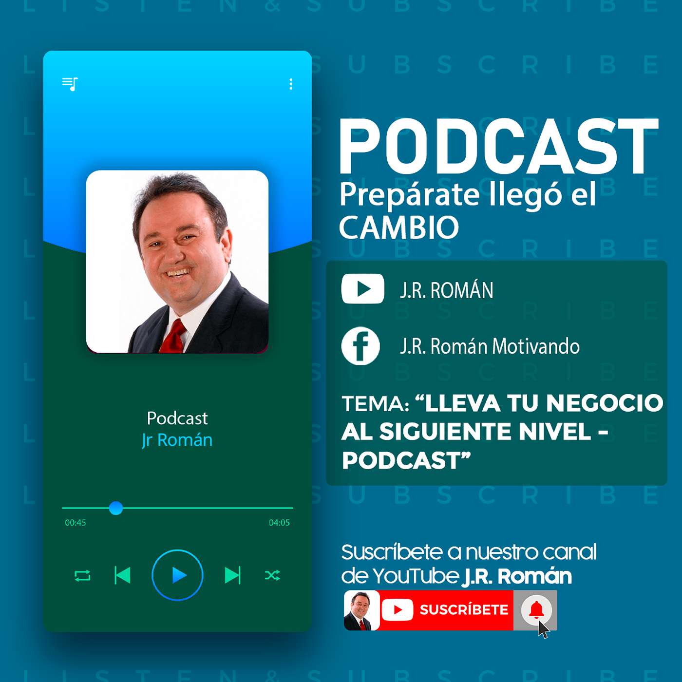 PODCAST: "Prepárate llegó el cambio" J.R Román y Yamily Pérez - Lleva tu negocio al siguiente nivel episode artwork